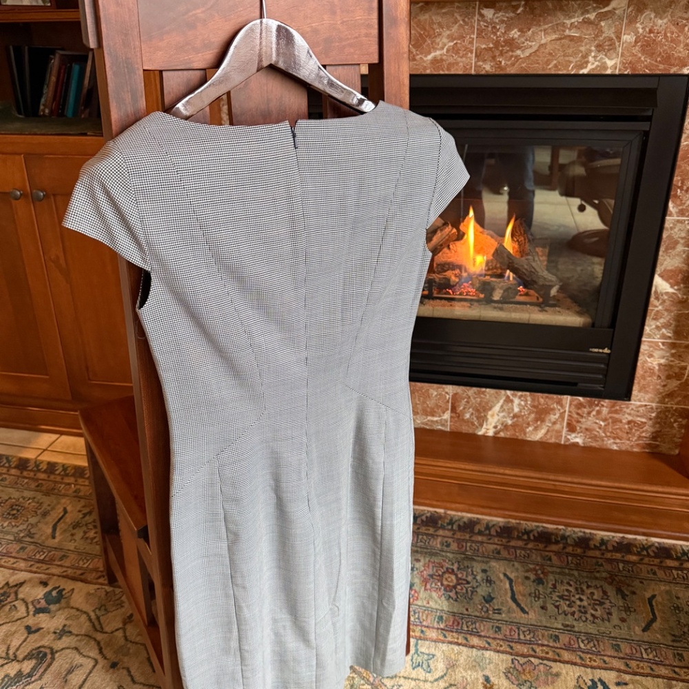 Brooks Brothers Dress,  Houndstooth Wool Blend, Size 2